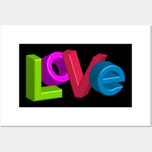 3D love Posters and Art